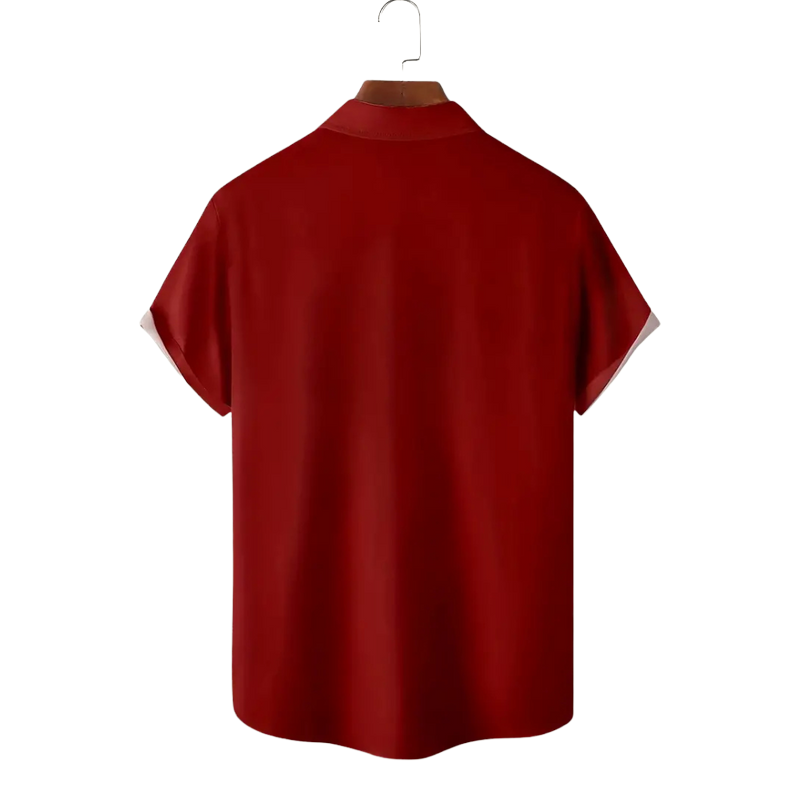 Crimson Voyage Retro Shirt