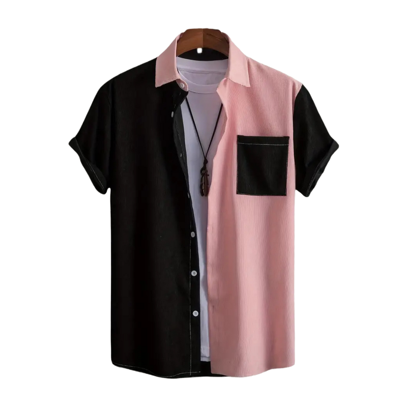 Pink Noir Corduroy Shirt