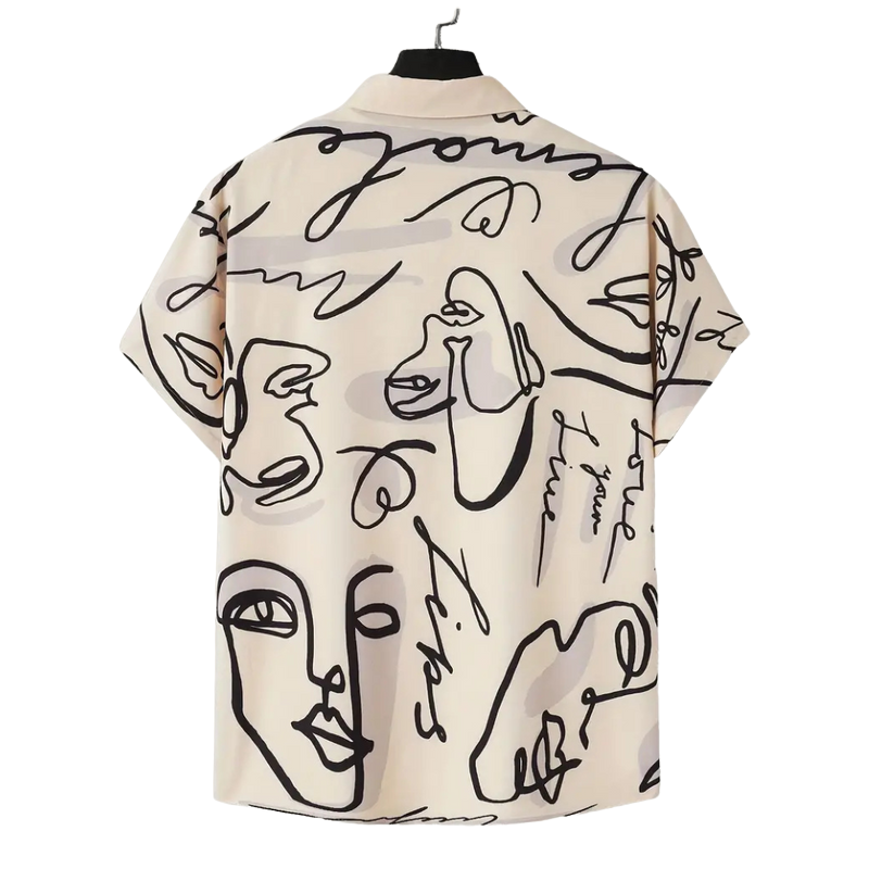 Ink & Petals Abstract Print Shirt