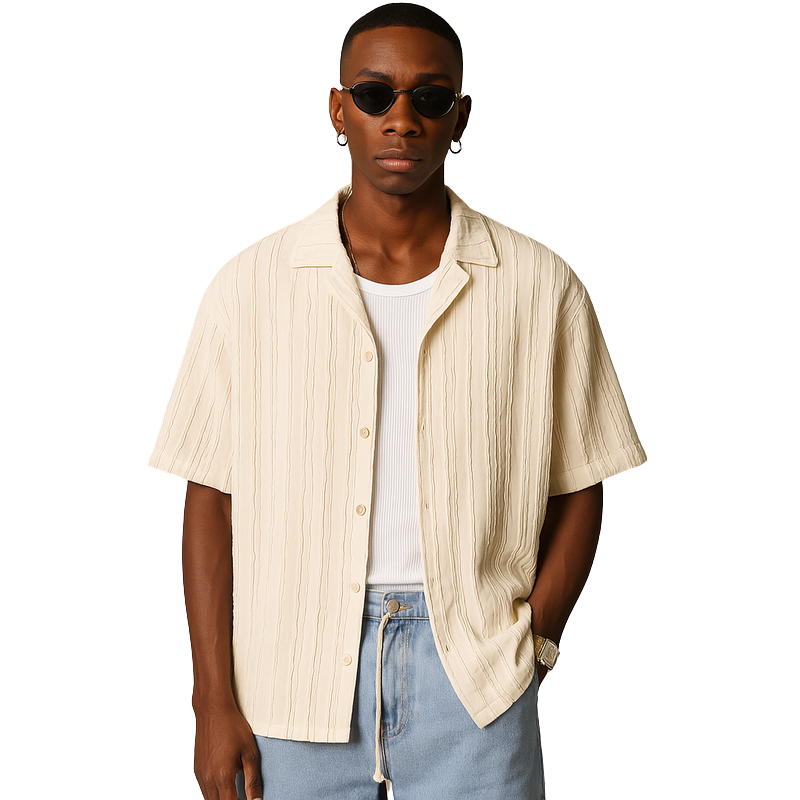 Waveform Textured Shirt
