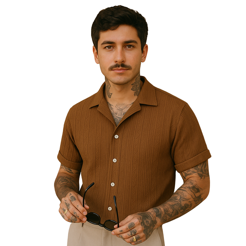 Renaissance Retro Textured Shirt