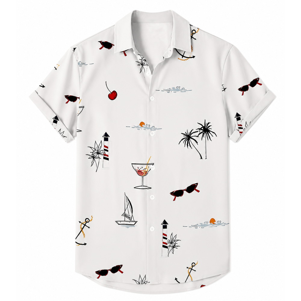 Tropical Vibe Button-Up Shirt