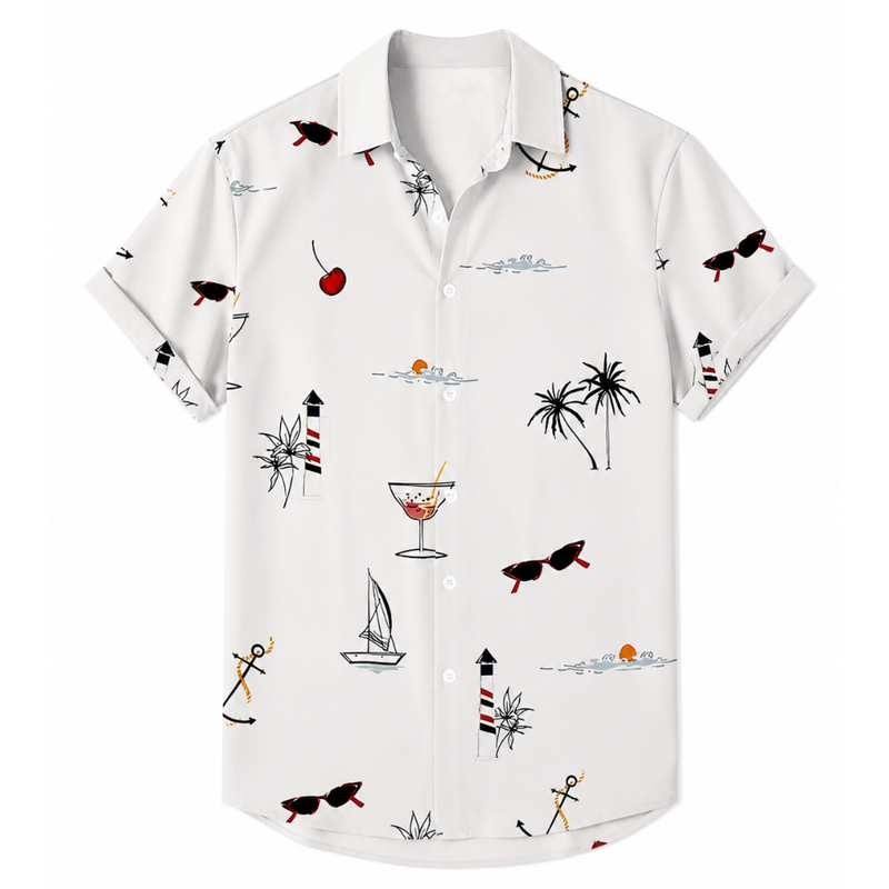Tropical Vibe Button-Up Shirt