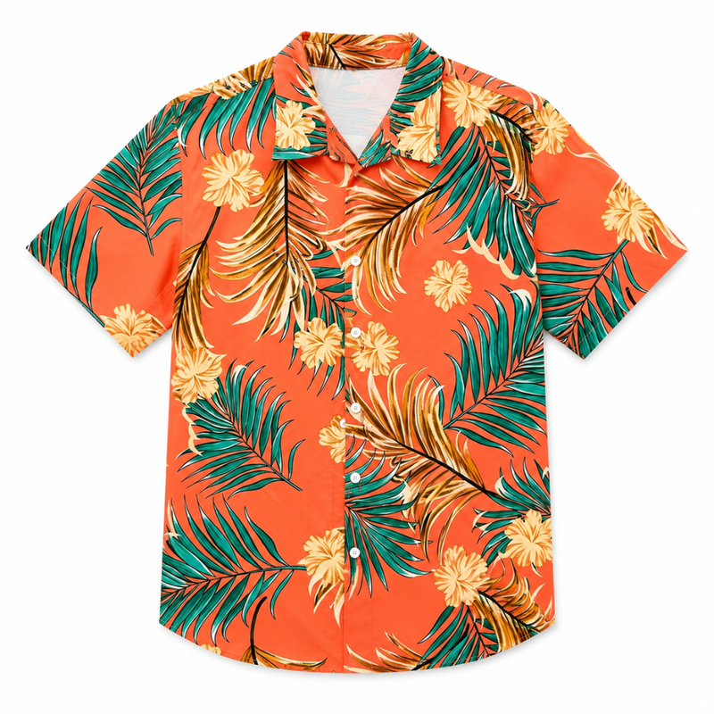 Digital Print Casual Beach Shirt