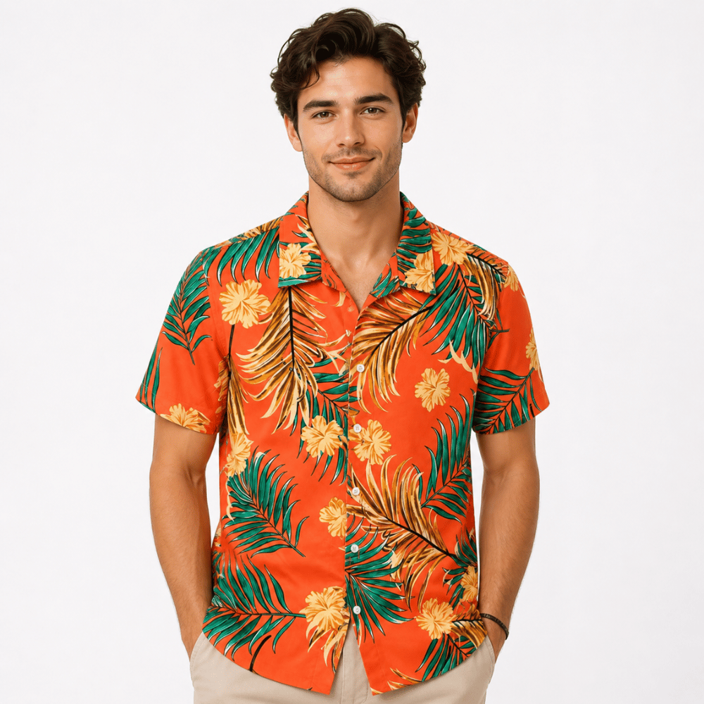 Digital Print Casual Beach Shirt