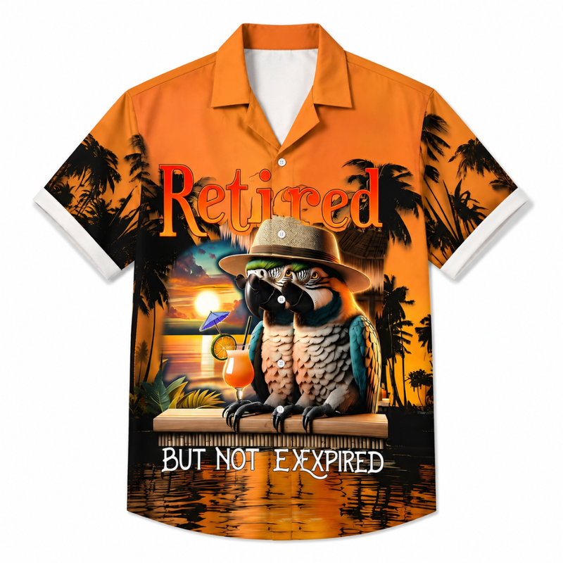 Printed Hawaiian Beach Summer Shirt