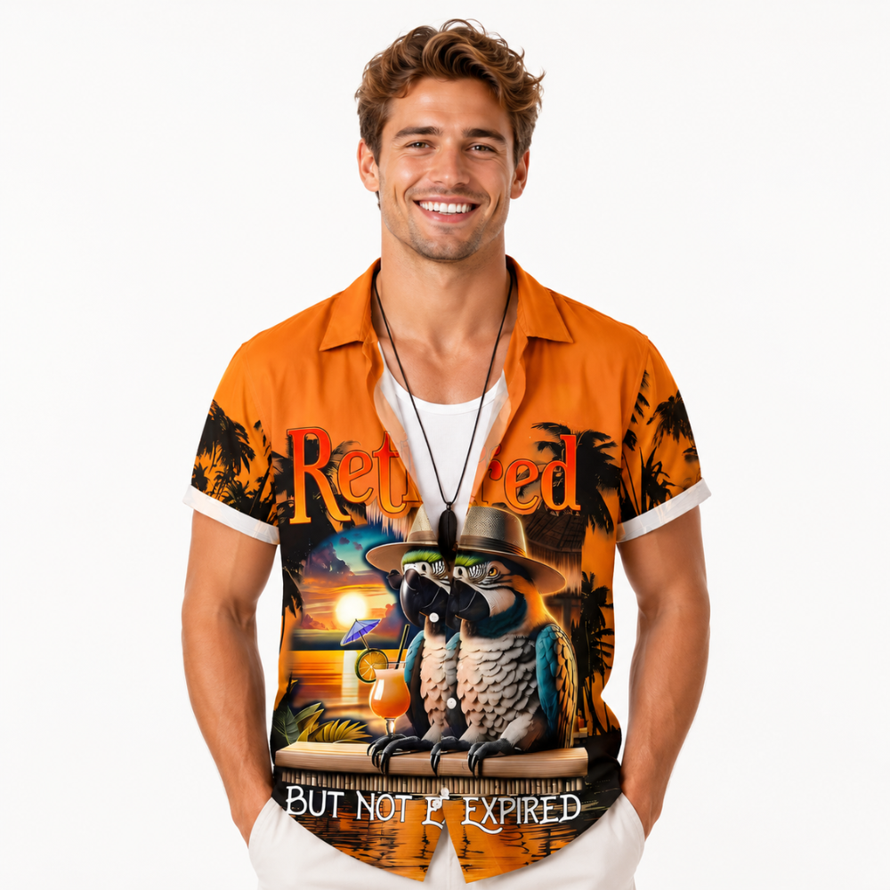 Printed Hawaiian Beach Summer Shirt