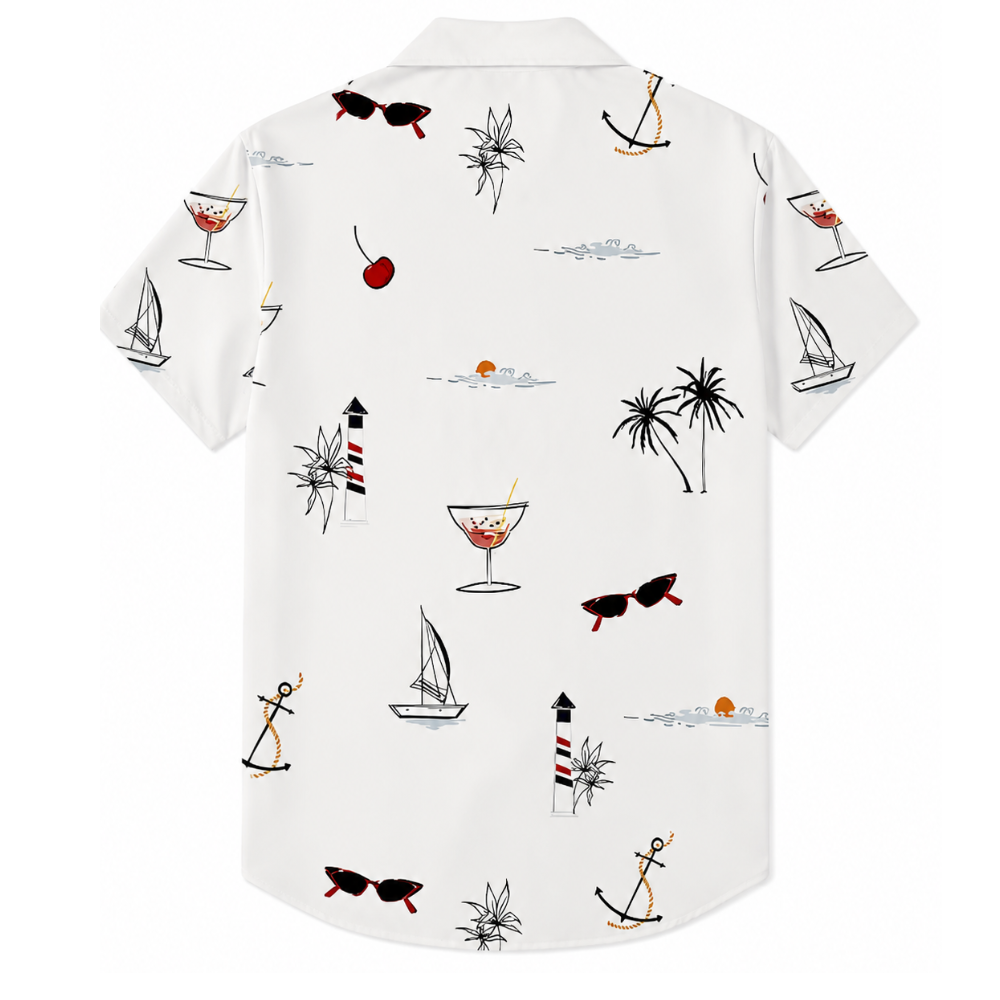 Tropical Vibe Button-Up Shirt