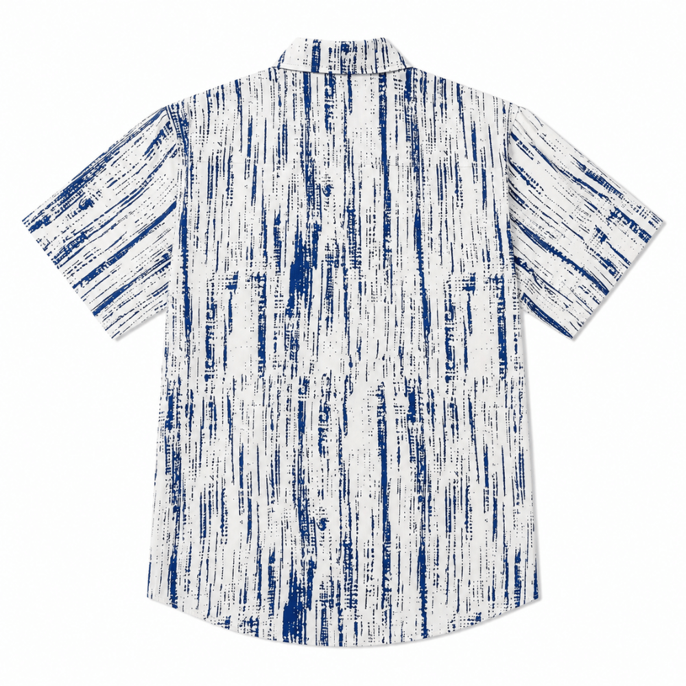 Tie-Dye Print Hawaiian Summer Shirt