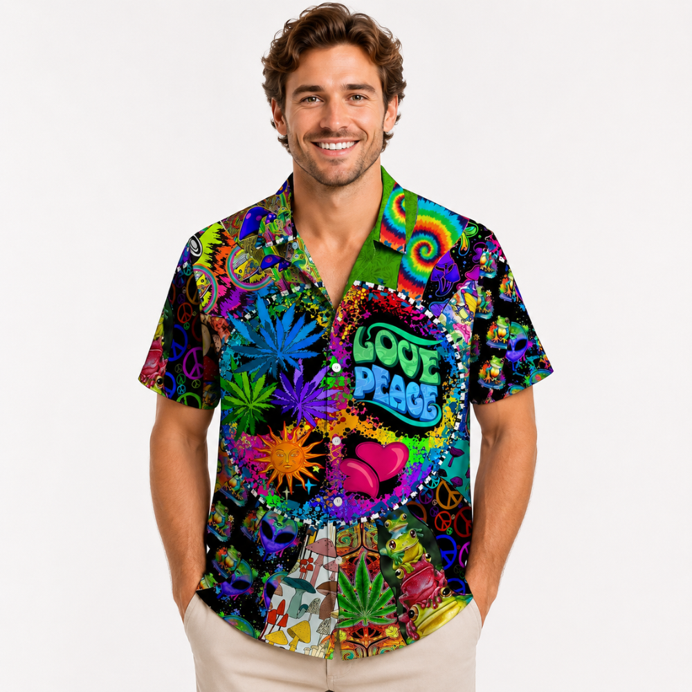 Resort Style Tropical Hawaiian Shirt