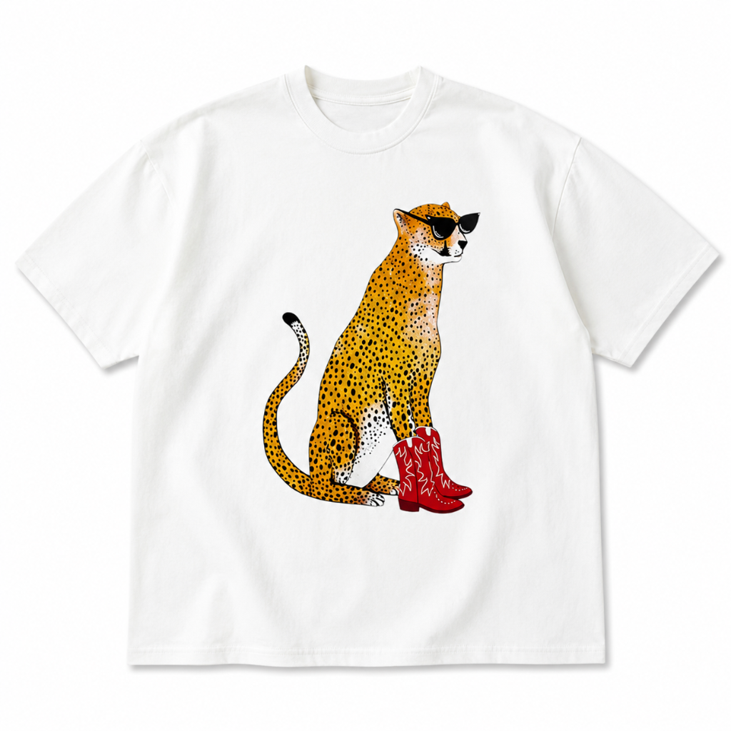 Women's Retro Leopard Print T-Shirt