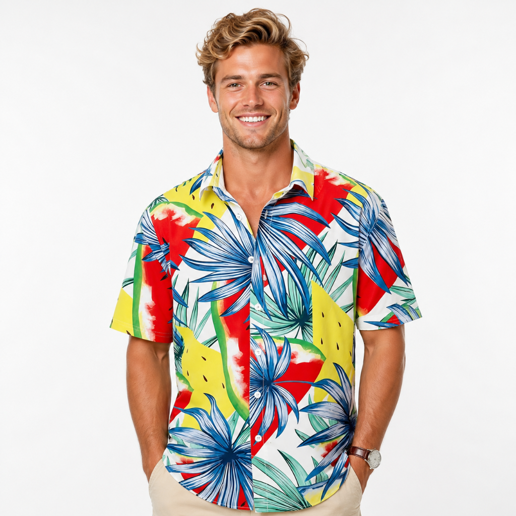 Cotton Printed Casual Button Shirt