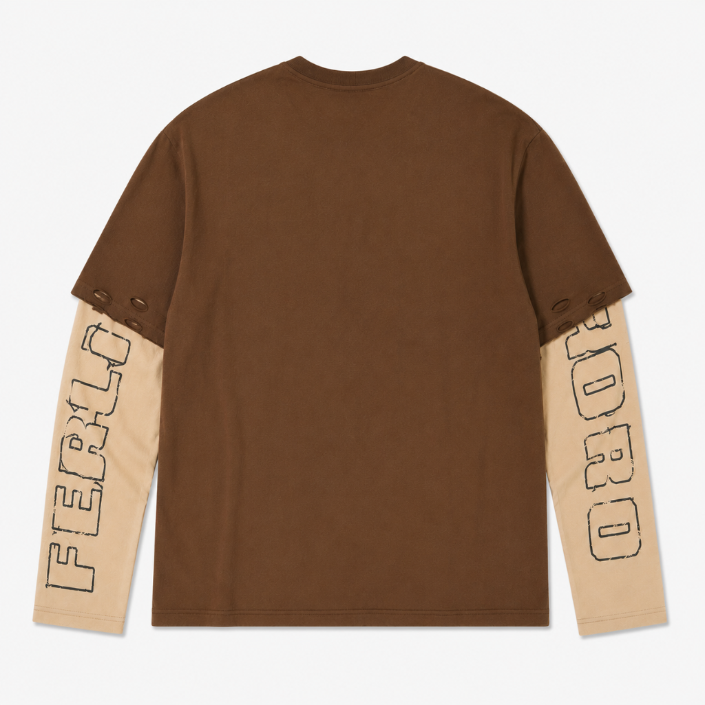 Mens Patchwork Long Sleeve T-Shirt