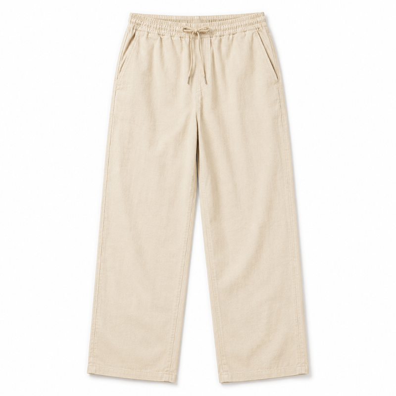 Men’s Linen Loose-fit Long Pants