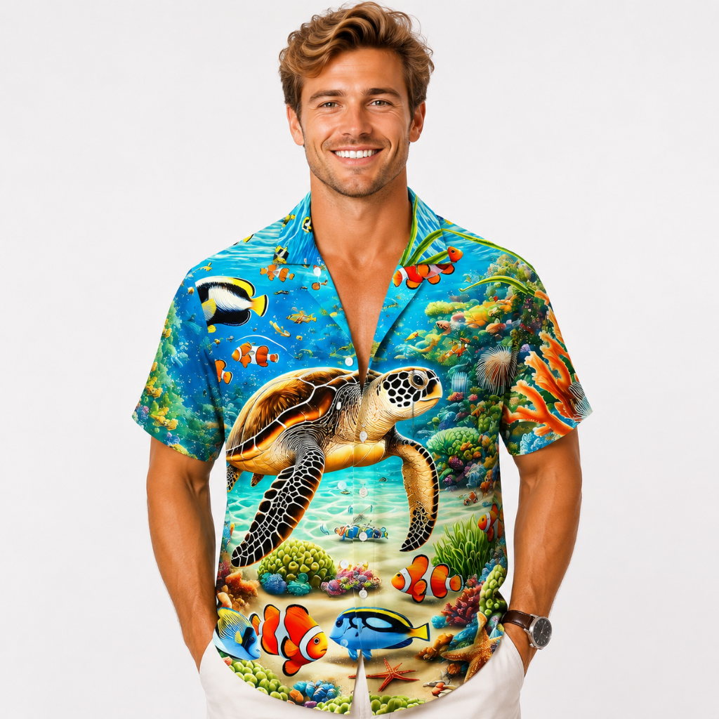 Summer Printed Casual Button Shirt