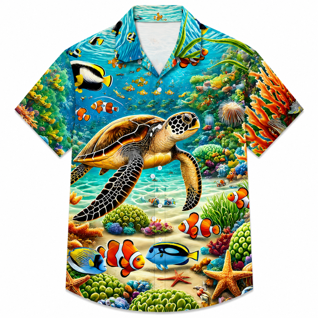 Summer Printed Casual Button Shirt