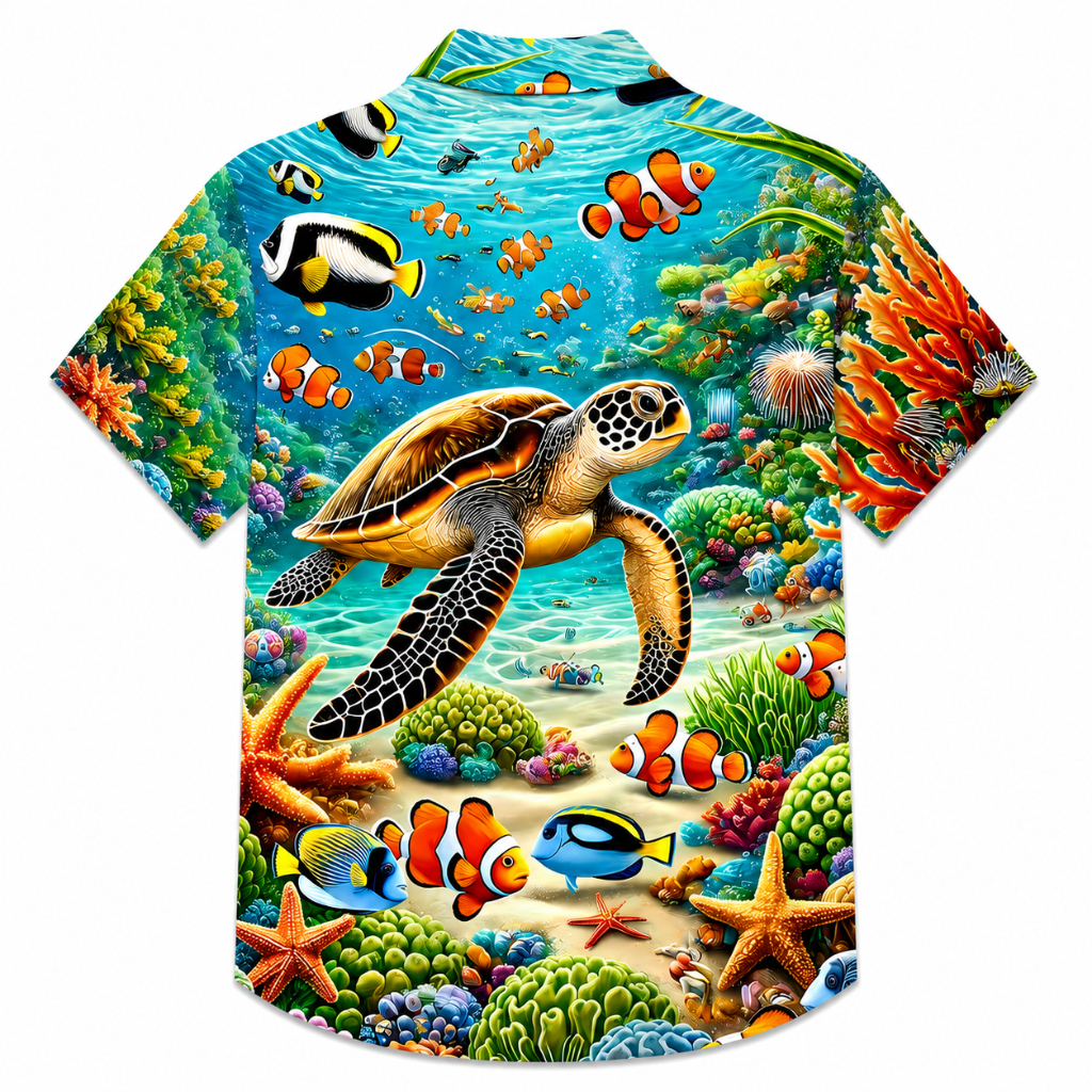 Summer Printed Casual Button Shirt