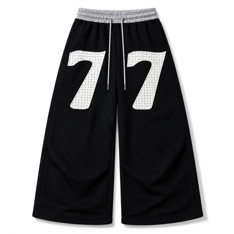 Mens Double Waisted Ruched Sweatpants