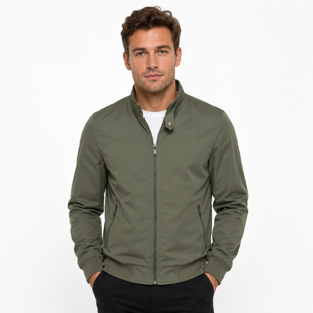 Men's Stand Collar Bomber Jacket