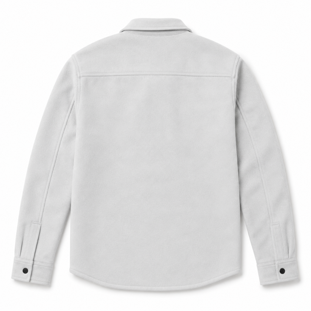 Men's Overshirt Jacket with Button Closure