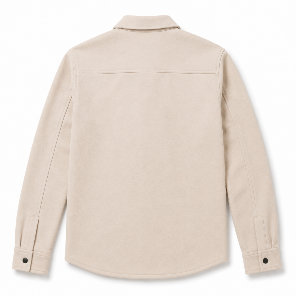 Men's Overshirt Jacket with Button Closure