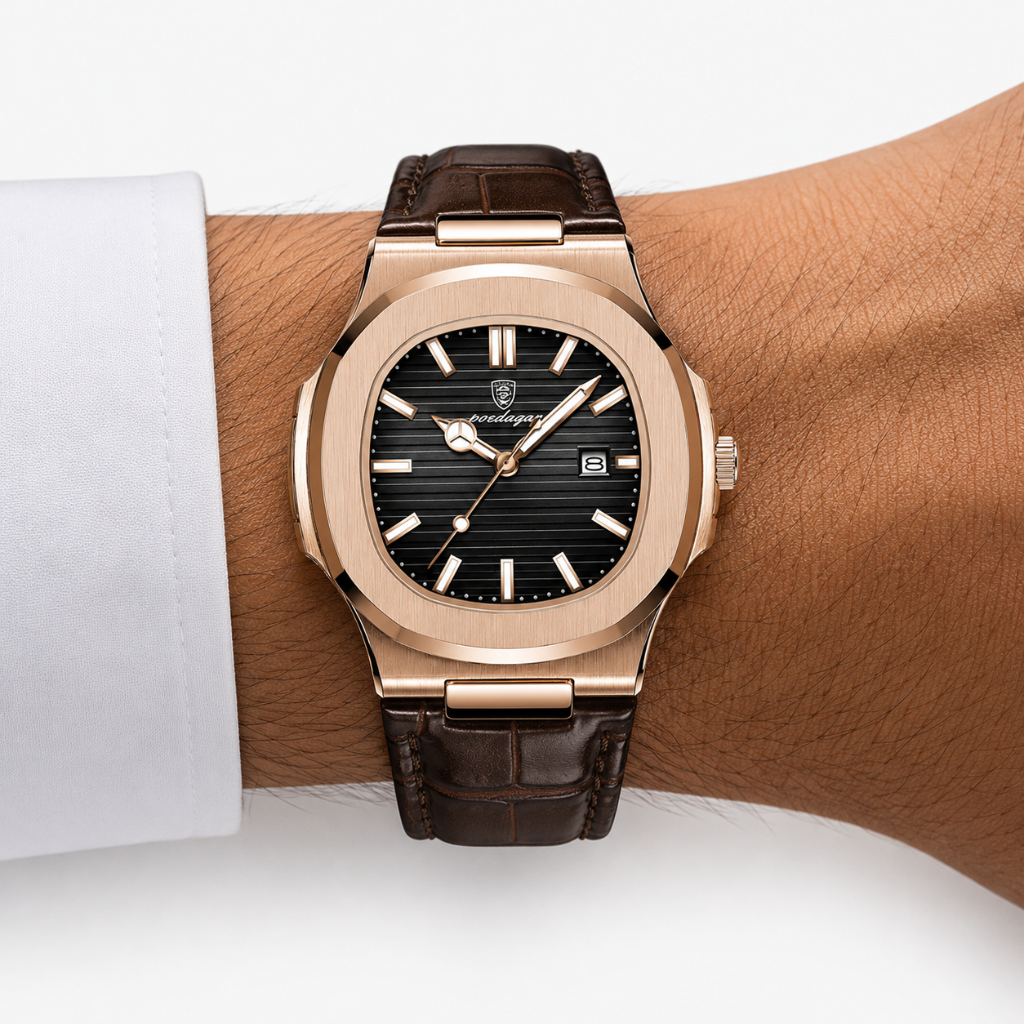 Vintage Leather Strap Watch