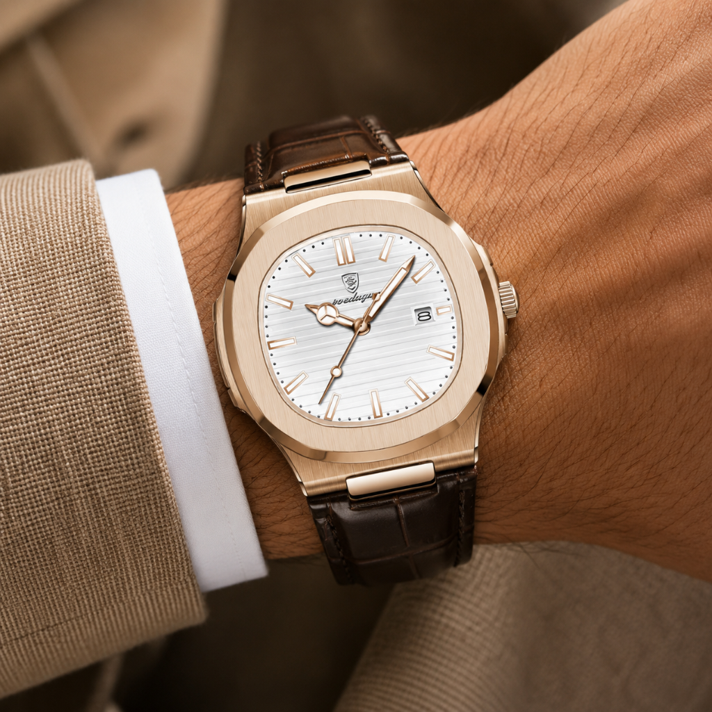 Vintage Leather Strap Watch
