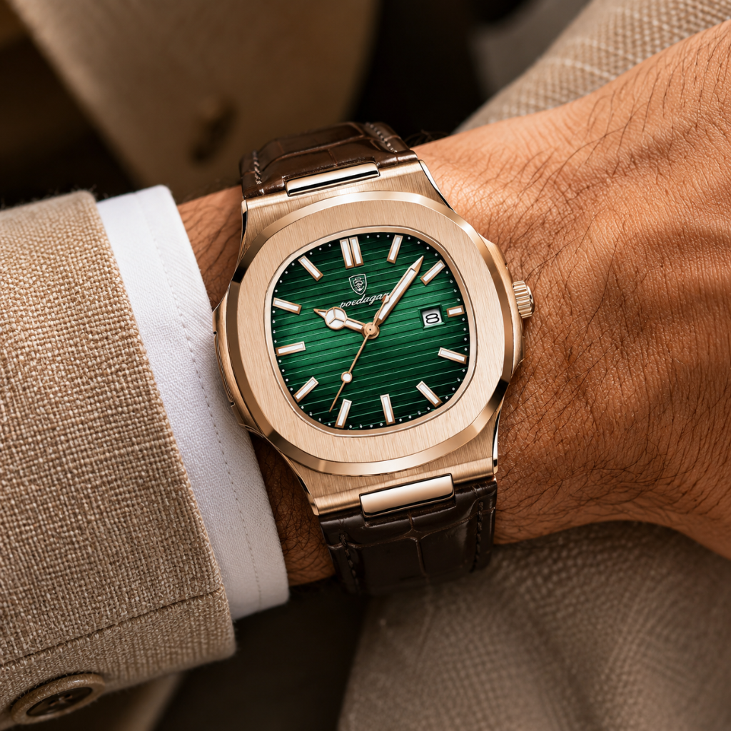 Vintage Leather Strap Watch