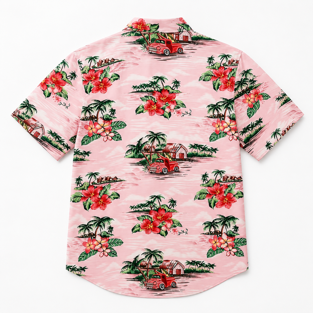 Cotton Sailing Beach Palm Tree Shirt