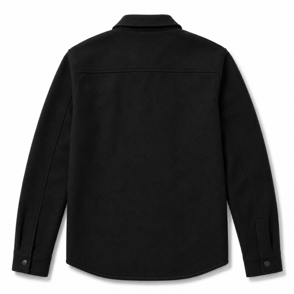 Men's Overshirt Jacket with Button Closure