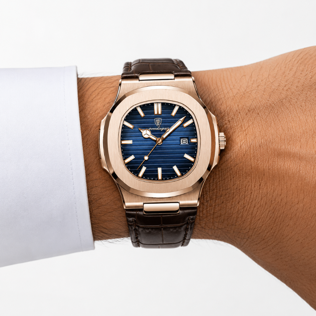 Vintage Leather Strap Watch