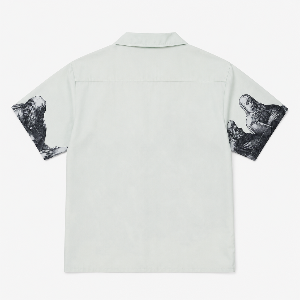 Renaissance Sketch Art Cuban Shirt