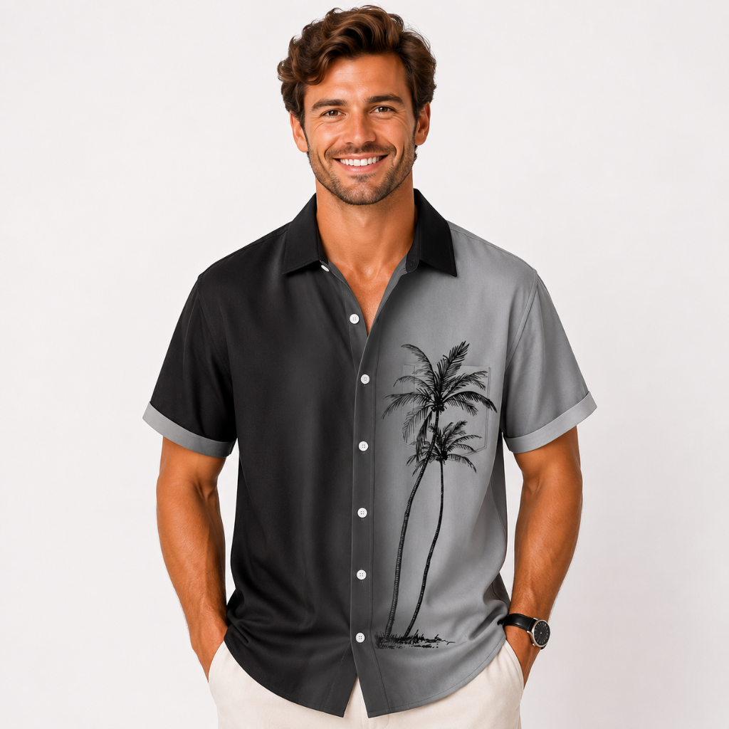 Hawaiian Coconut Breeze Button Shirt