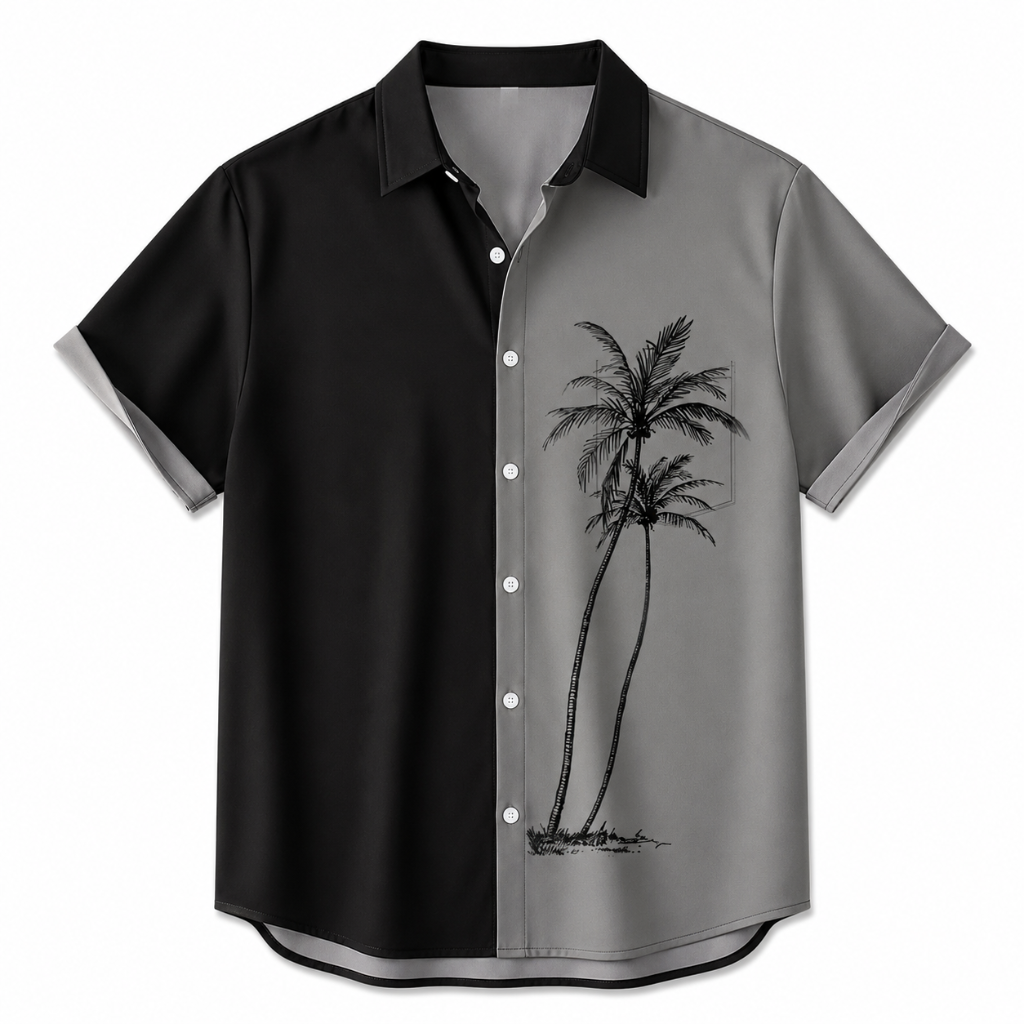 Hawaiian Coconut Breeze Button Shirt