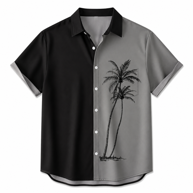 Hawaiian Coconut Breeze Button Shirt