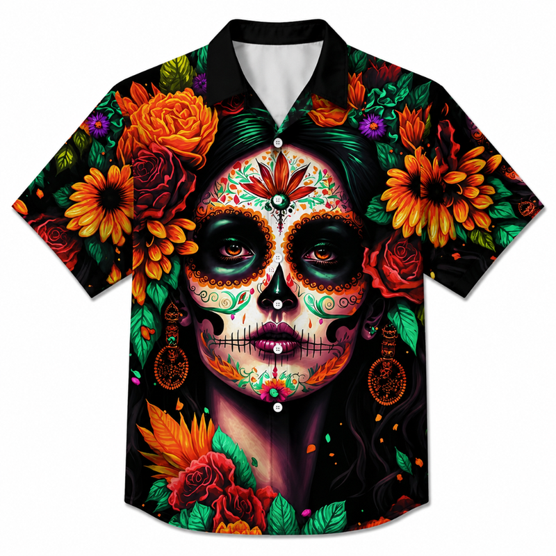 Vintage Floral Pocket Button Shirt