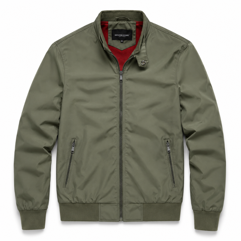 Men's Stand Collar Bomber Jacket