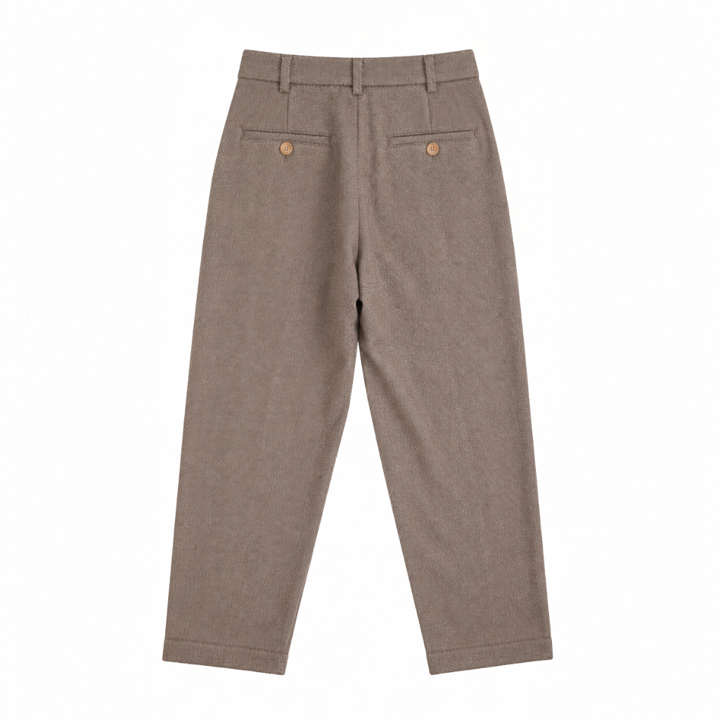 Men’s Vintage Casual Button Loose Trouser