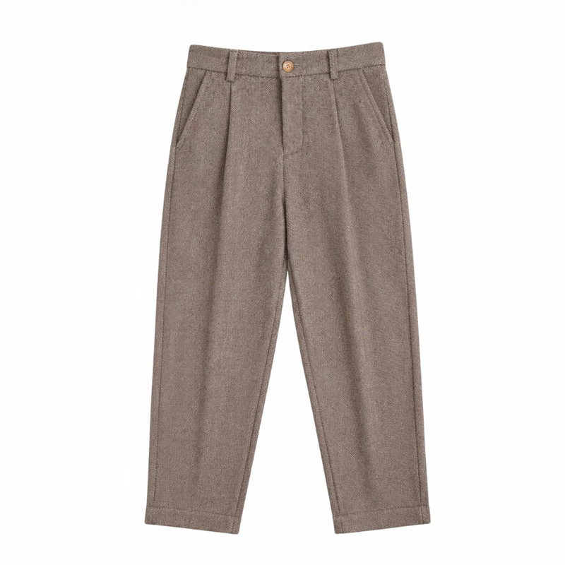 Men’s Vintage Casual Button Loose Trouser