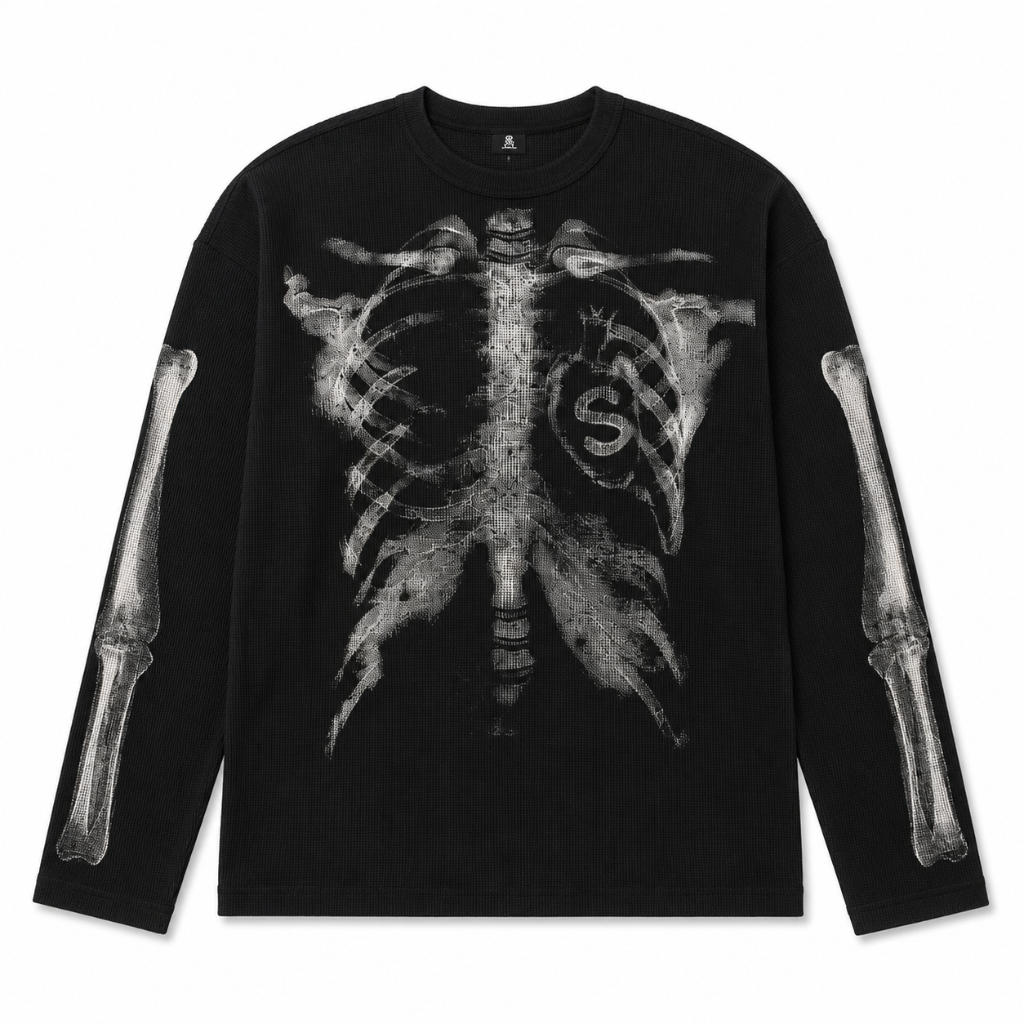 Vintage Skeleton Graphic T-Shirt