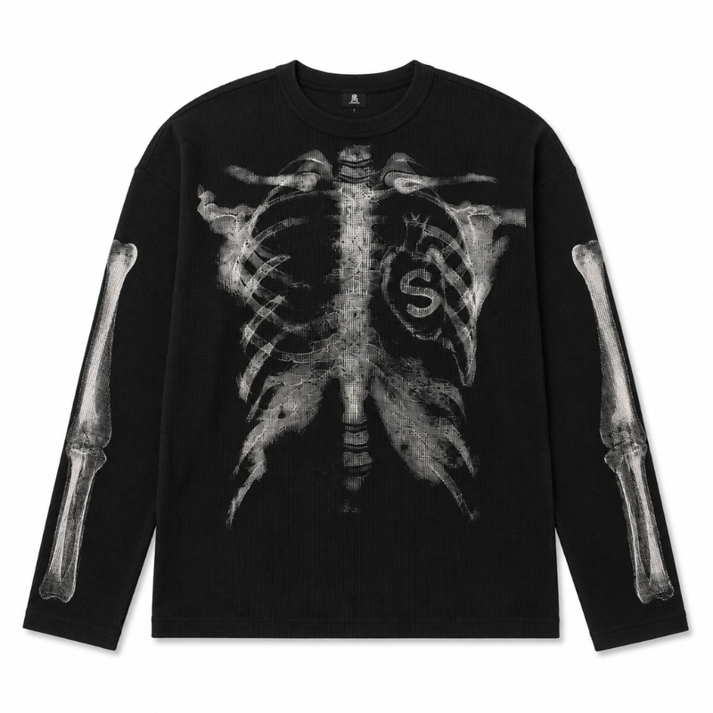 Vintage Skeleton Graphic T-Shirt