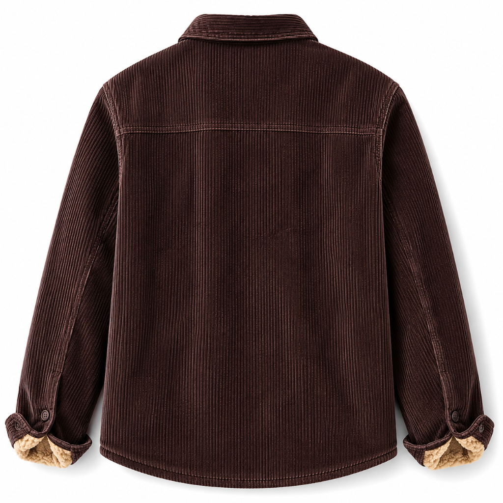 Elegant Corduroy Winter Jacket for Men