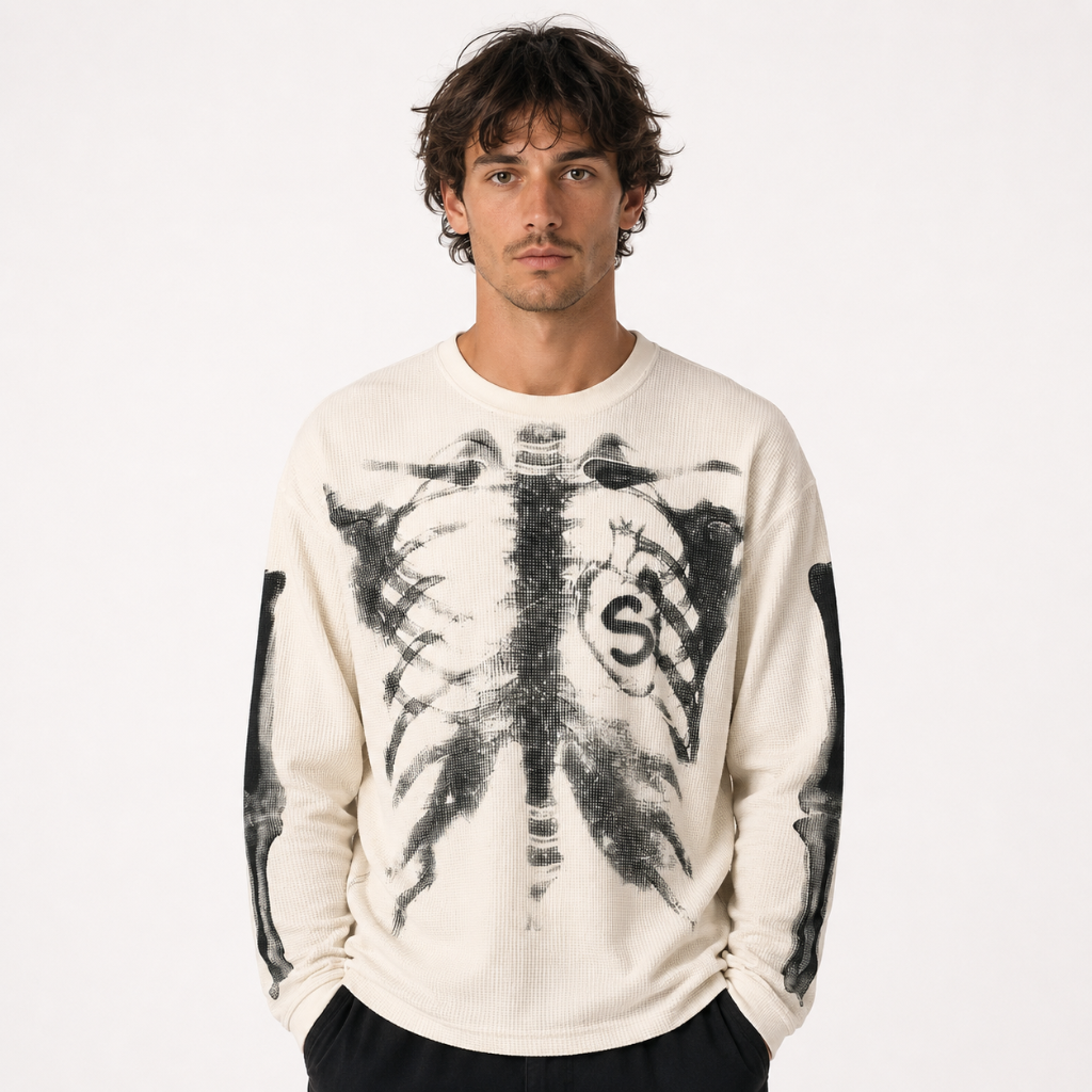 Vintage Skeleton Graphic T-Shirt