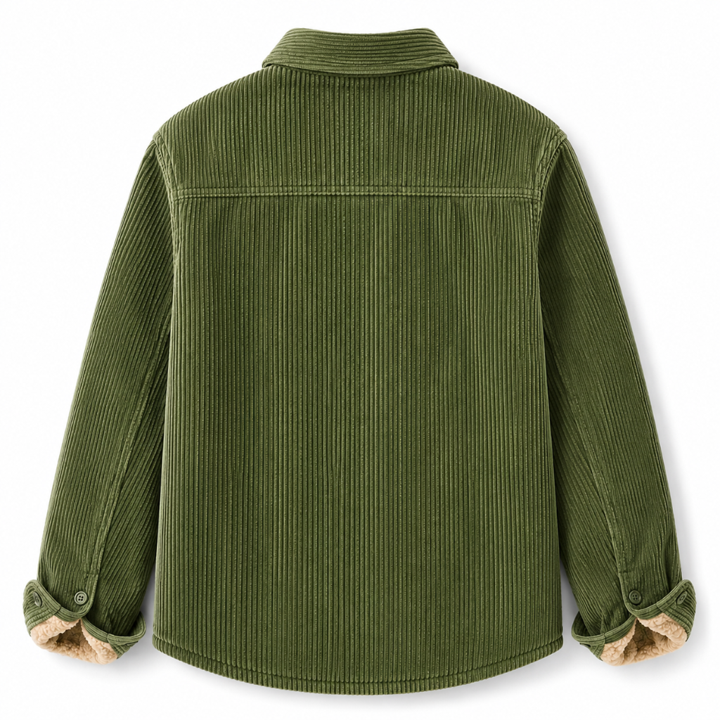Elegant Corduroy Winter Jacket for Men