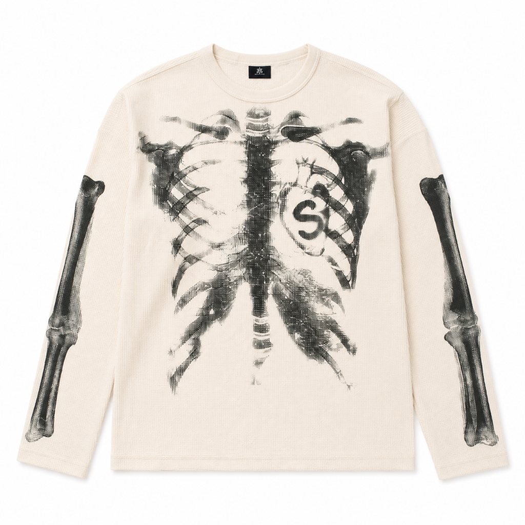 Vintage Skeleton Graphic T-Shirt