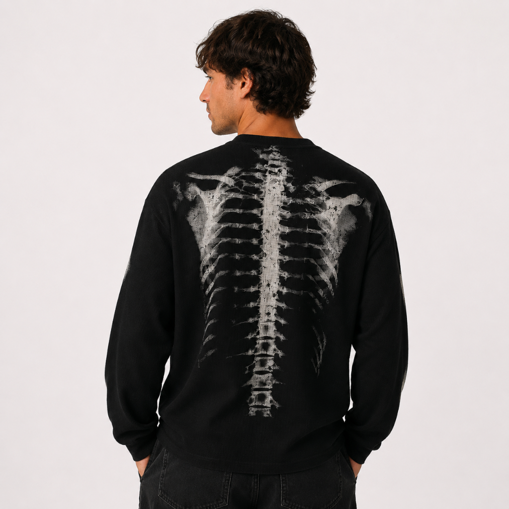 Vintage Skeleton Graphic T-Shirt