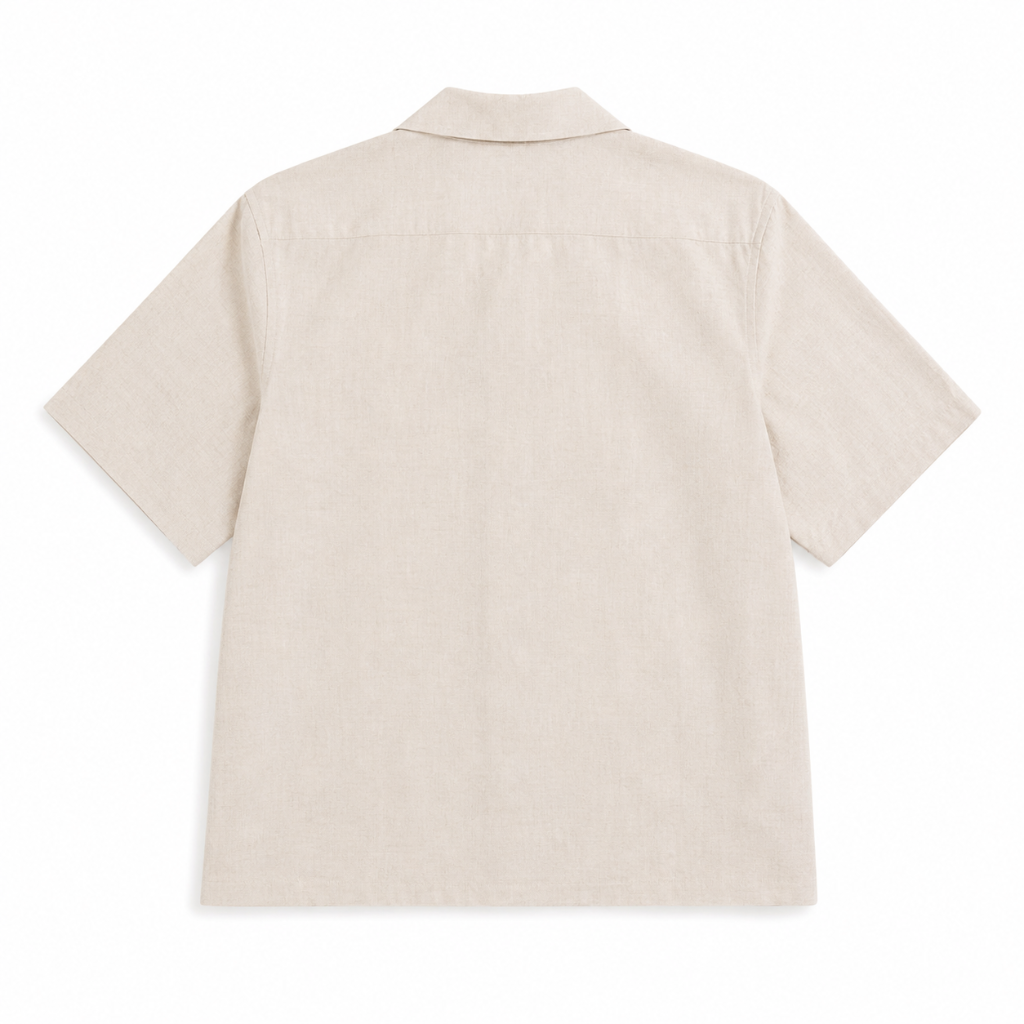 Oversized Linen Short Sleeve Shirt