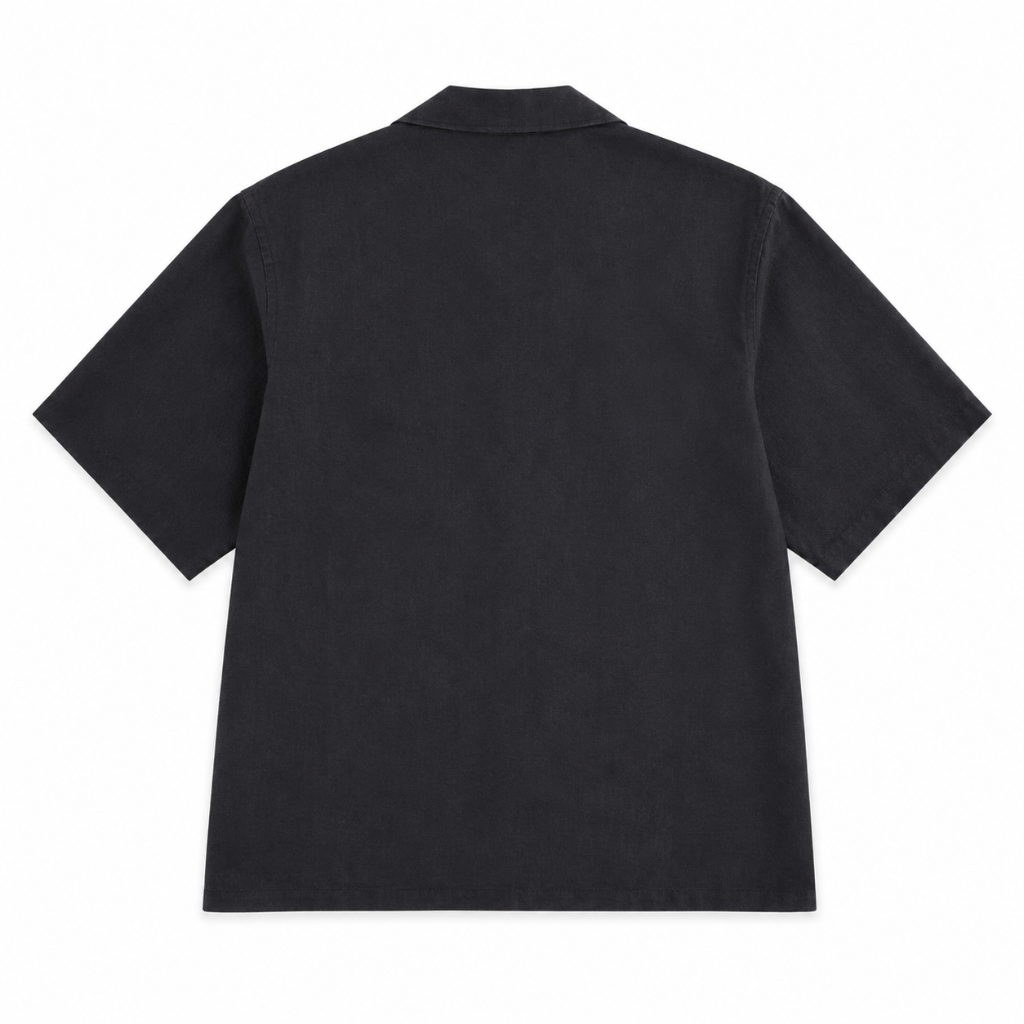 Oversized Linen Short Sleeve Shirt