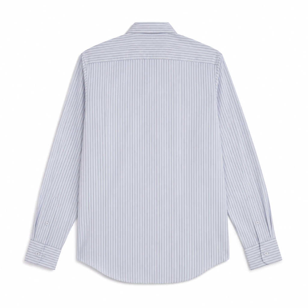 Men's Classic Cotton Stripe Button-Up Shirt