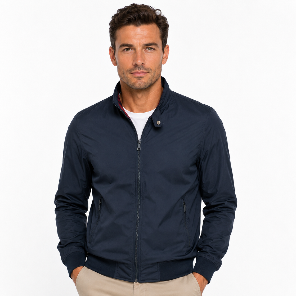 Men's Stand Collar Bomber Jacket